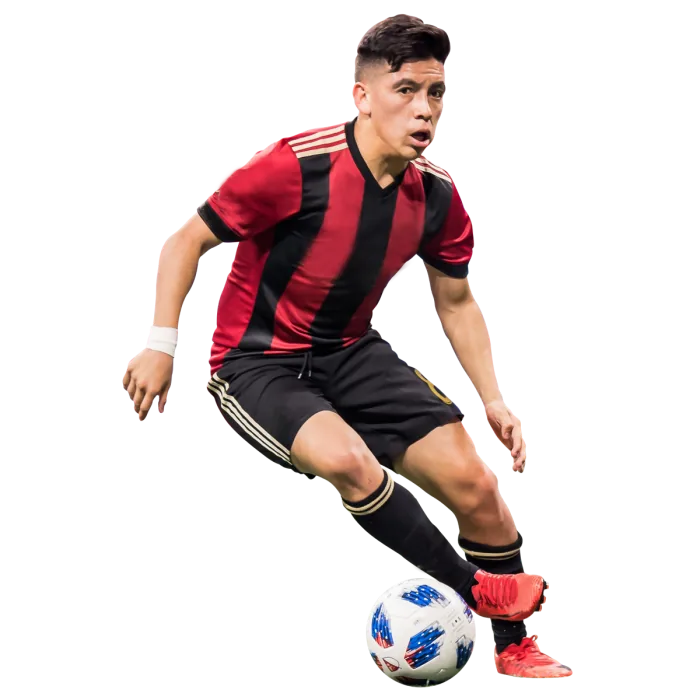 Atlanta United player controlling the ball